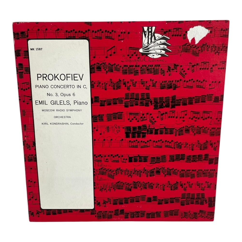 Gilels Prokofiev Piano Concerto No3 MK1587 Mono USSR NM VG